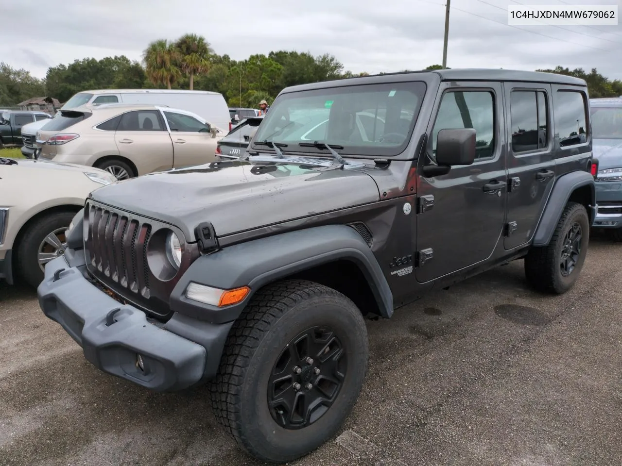 2021 Jeep Wrangler Unlimited Sport VIN: 1C4HJXDN4MW679062 Lot: 74664544