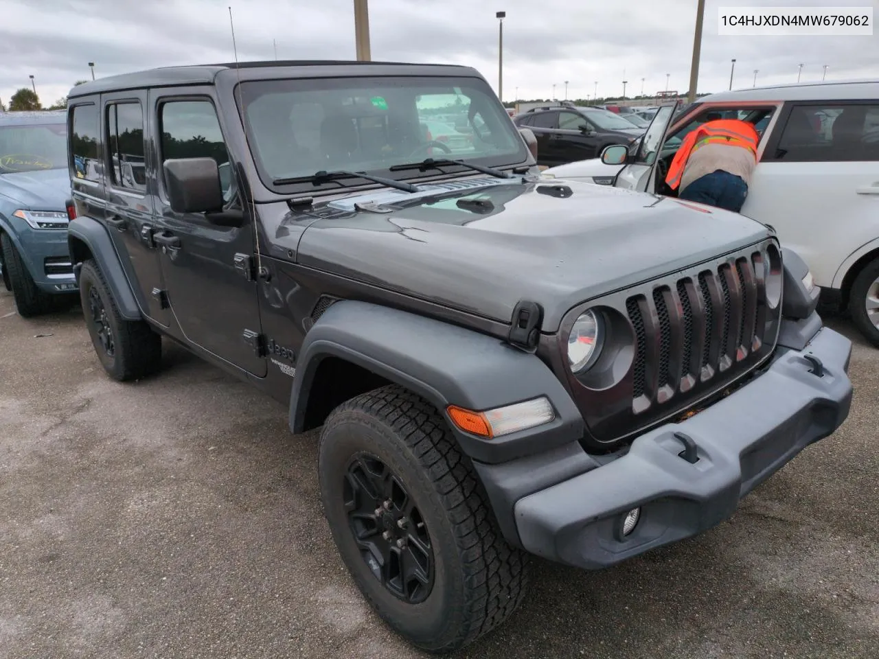 2021 Jeep Wrangler Unlimited Sport VIN: 1C4HJXDN4MW679062 Lot: 74664544