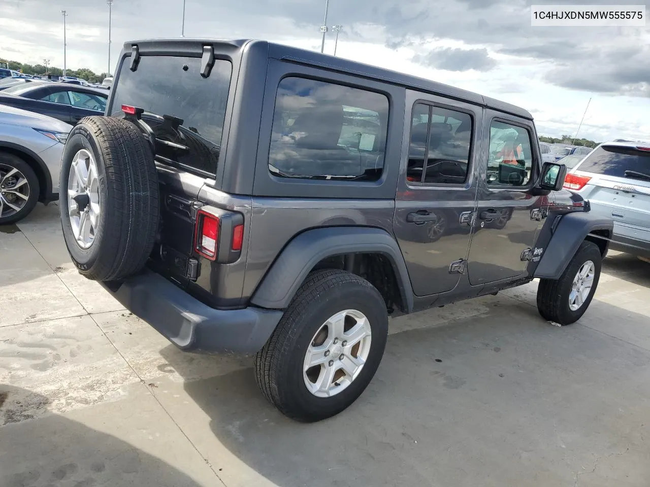 2021 Jeep Wrangler Unlimited Sport VIN: 1C4HJXDN5MW555575 Lot: 74689764