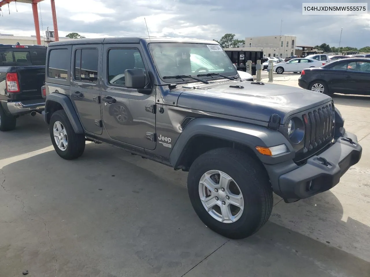 2021 Jeep Wrangler Unlimited Sport VIN: 1C4HJXDN5MW555575 Lot: 74689764