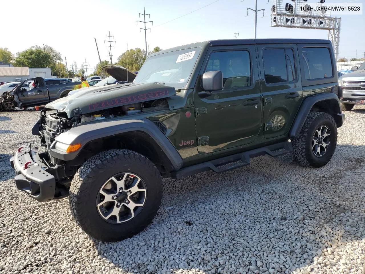 2021 Jeep Wrangler Unlimited Rubicon VIN: 1C4HJXFG4MW615523 Lot: 74835854