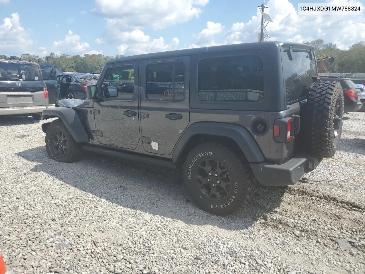 2021 Jeep Wrangler Unlimited Sport VIN: 1C4HJXDG1MW788824 Lot: 74842624