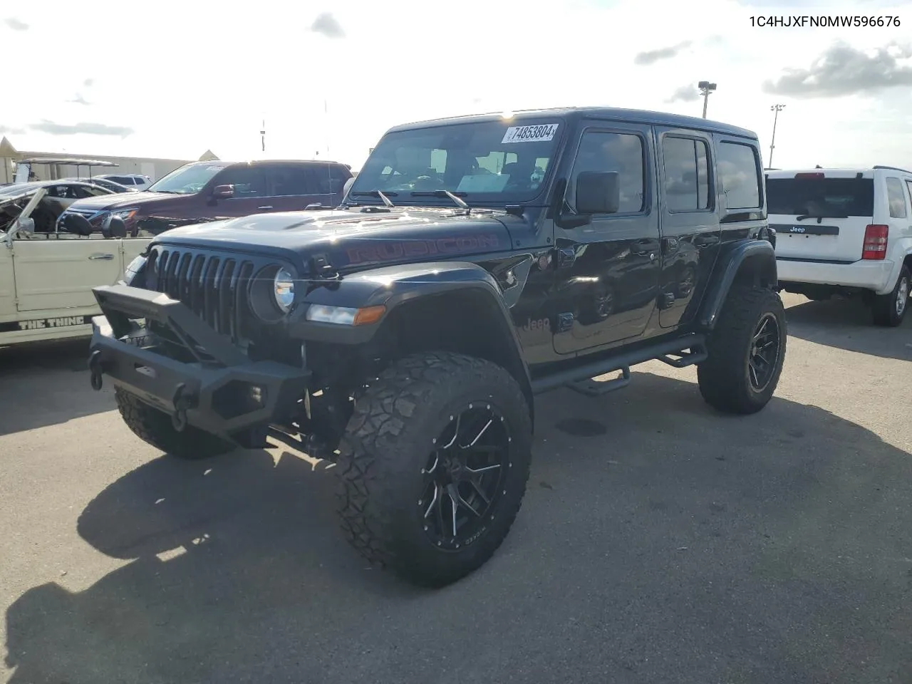 2021 Jeep Wrangler Unlimited Rubicon VIN: 1C4HJXFN0MW596676 Lot: 74853804