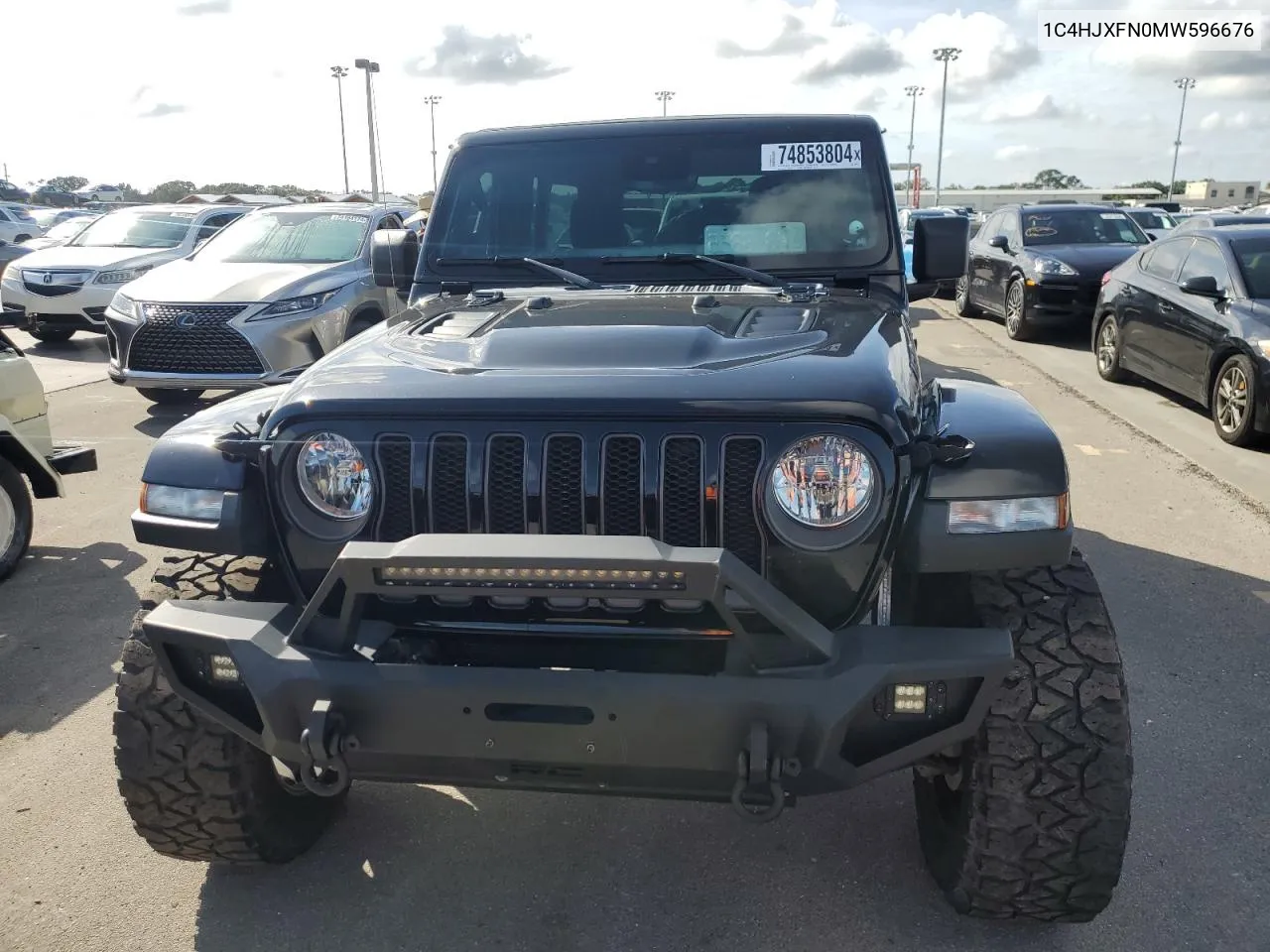 2021 Jeep Wrangler Unlimited Rubicon VIN: 1C4HJXFN0MW596676 Lot: 74853804