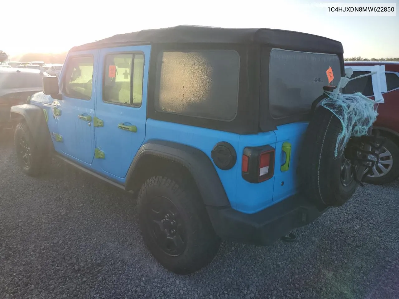 2021 Jeep Wrangler Unlimited Sport VIN: 1C4HJXDN8MW622850 Lot: 74993394