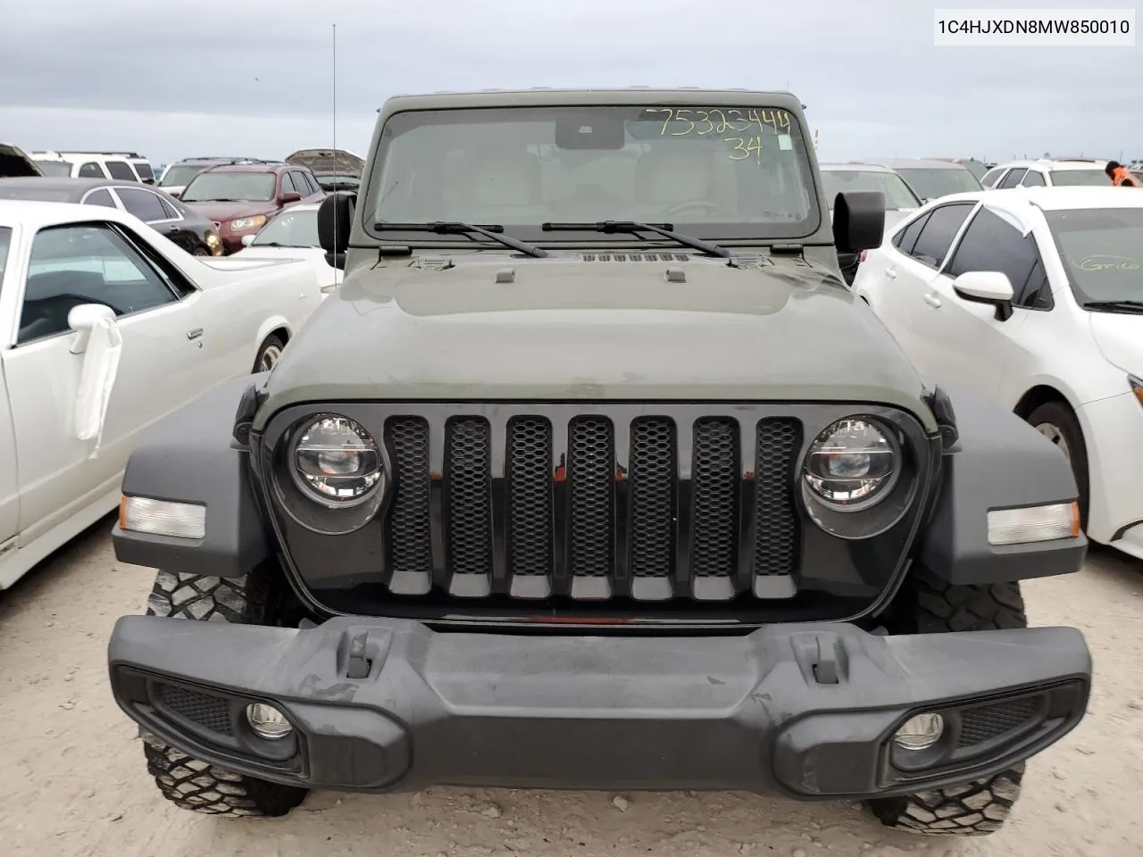 2021 Jeep Wrangler Unlimited Sport VIN: 1C4HJXDN8MW850010 Lot: 75323444