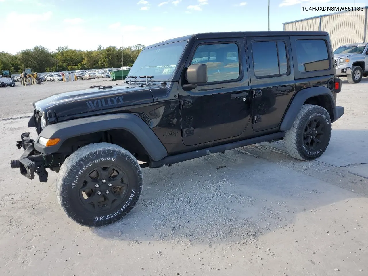 1C4HJXDN8MW651183 2021 Jeep Wrangler Unlimited Sport