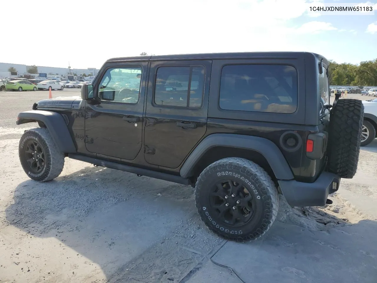 1C4HJXDN8MW651183 2021 Jeep Wrangler Unlimited Sport