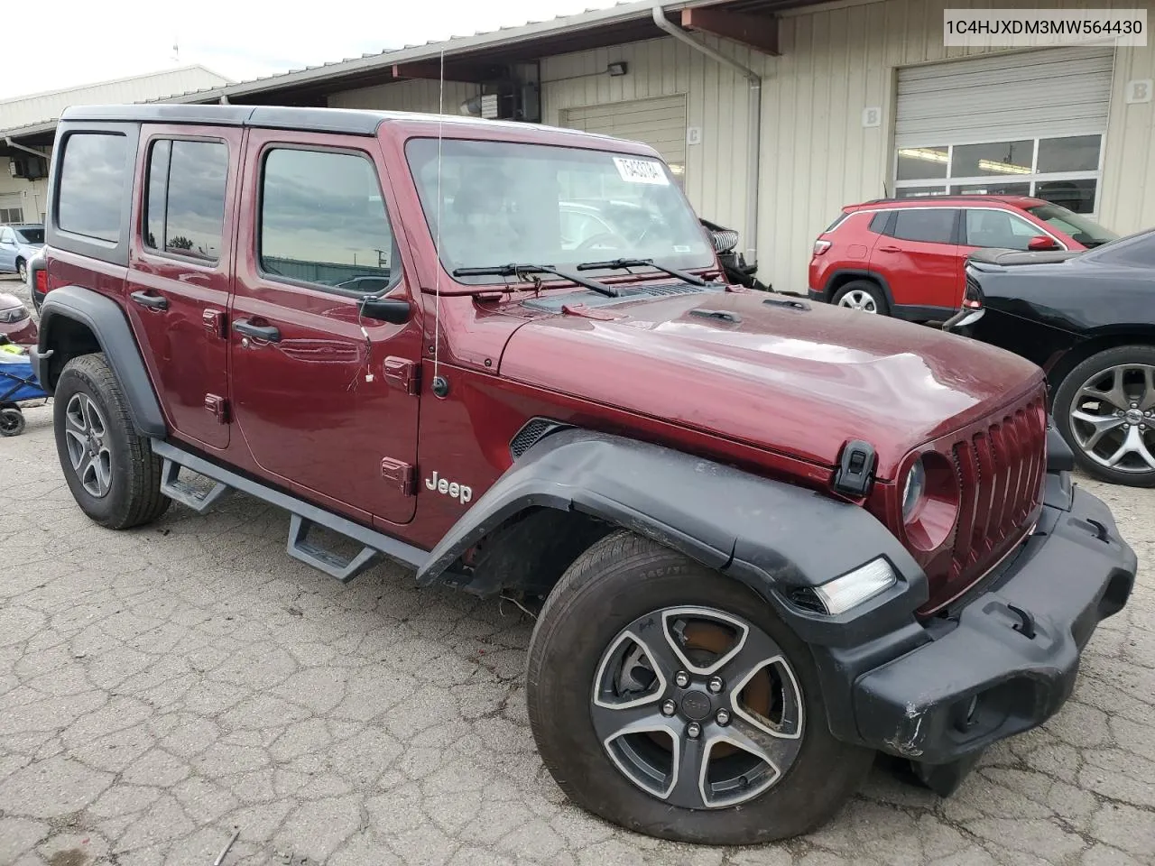 2021 Jeep Wrangler Unlimited Sport VIN: 1C4HJXDM3MW564430 Lot: 75433784