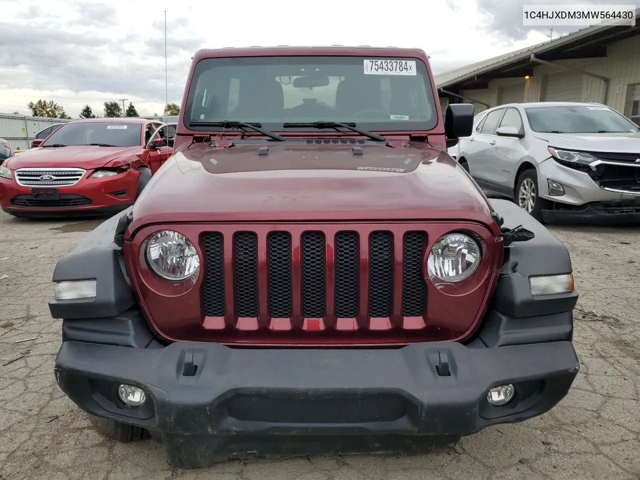 2021 Jeep Wrangler Unlimited Sport VIN: 1C4HJXDM3MW564430 Lot: 75433784