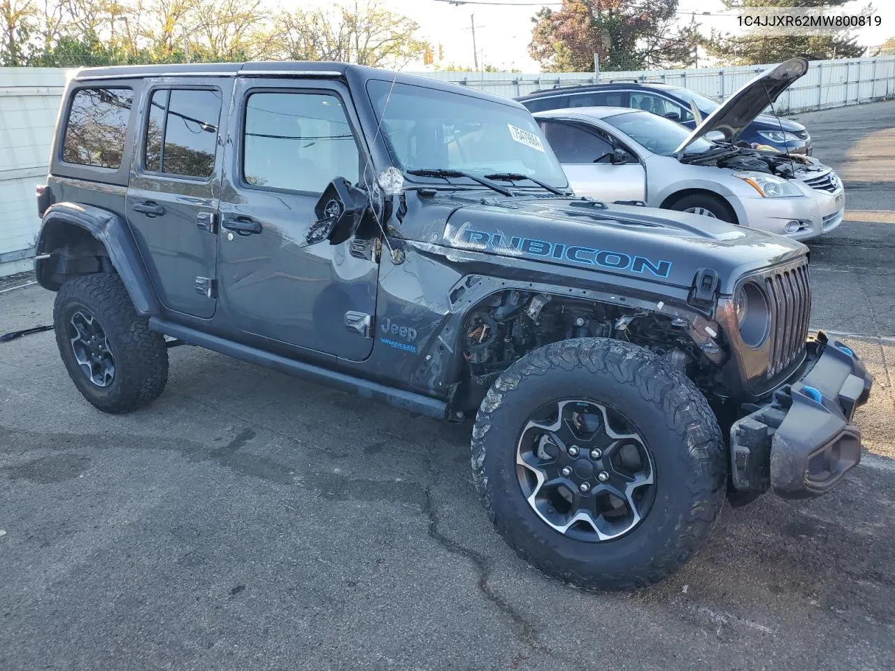 2021 Jeep Wrangler Unlimited Rubicon 4Xe VIN: 1C4JJXR62MW800819 Lot: 75479864