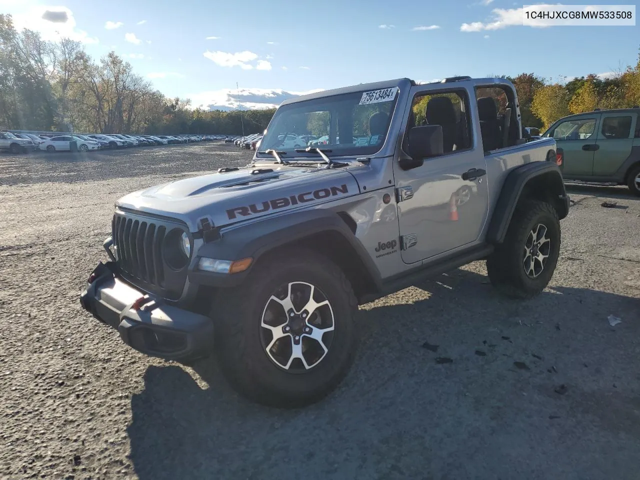 2021 Jeep Wrangler Rubicon VIN: 1C4HJXCG8MW533508 Lot: 75613484