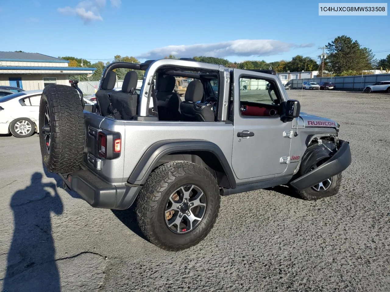 2021 Jeep Wrangler Rubicon VIN: 1C4HJXCG8MW533508 Lot: 75613484