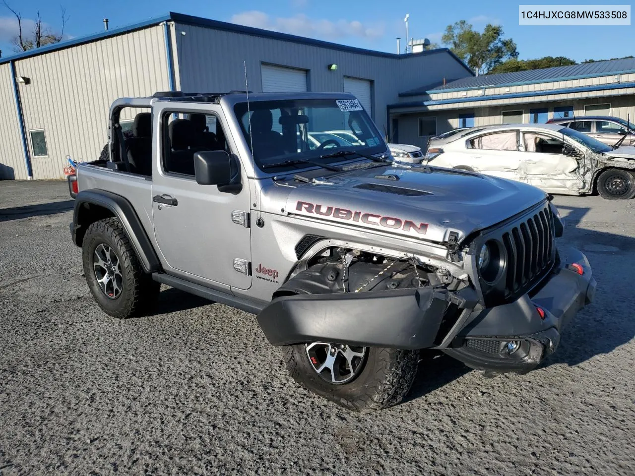 2021 Jeep Wrangler Rubicon VIN: 1C4HJXCG8MW533508 Lot: 75613484