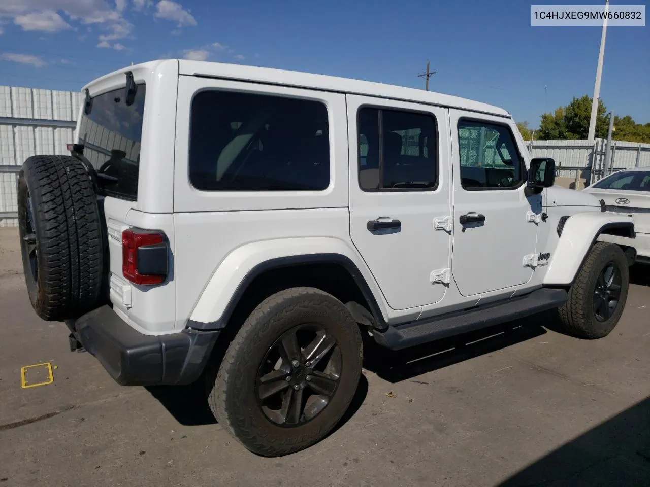 2021 Jeep Wrangler Unlimited Sahara VIN: 1C4HJXEG9MW660832 Lot: 75760254