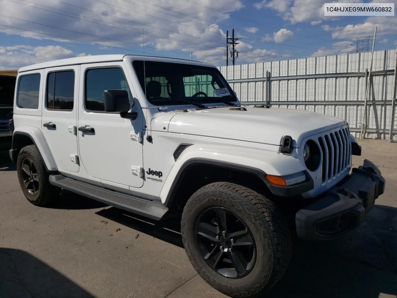 2021 Jeep Wrangler Unlimited Sahara VIN: 1C4HJXEG9MW660832 Lot: 75760254