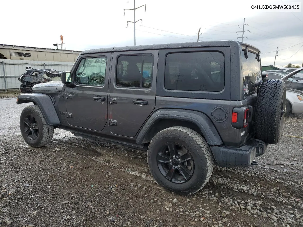 2021 Jeep Wrangler Unlimited Sport VIN: 1C4HJXDG5MW508435 Lot: 75795224