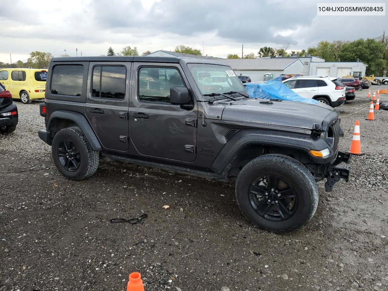 2021 Jeep Wrangler Unlimited Sport VIN: 1C4HJXDG5MW508435 Lot: 75795224