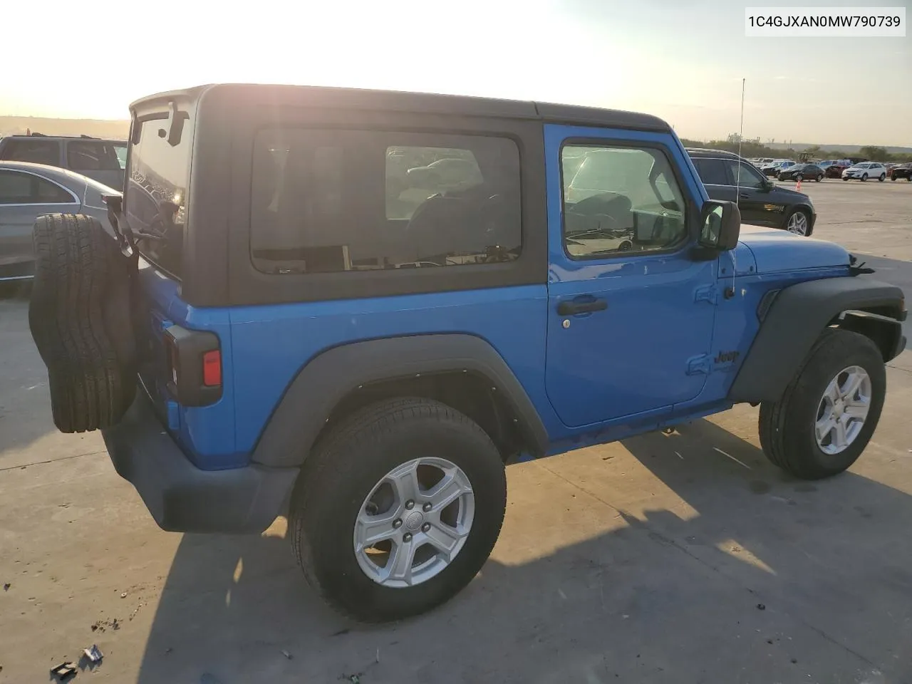 2021 Jeep Wrangler Sport VIN: 1C4GJXAN0MW790739 Lot: 75872624