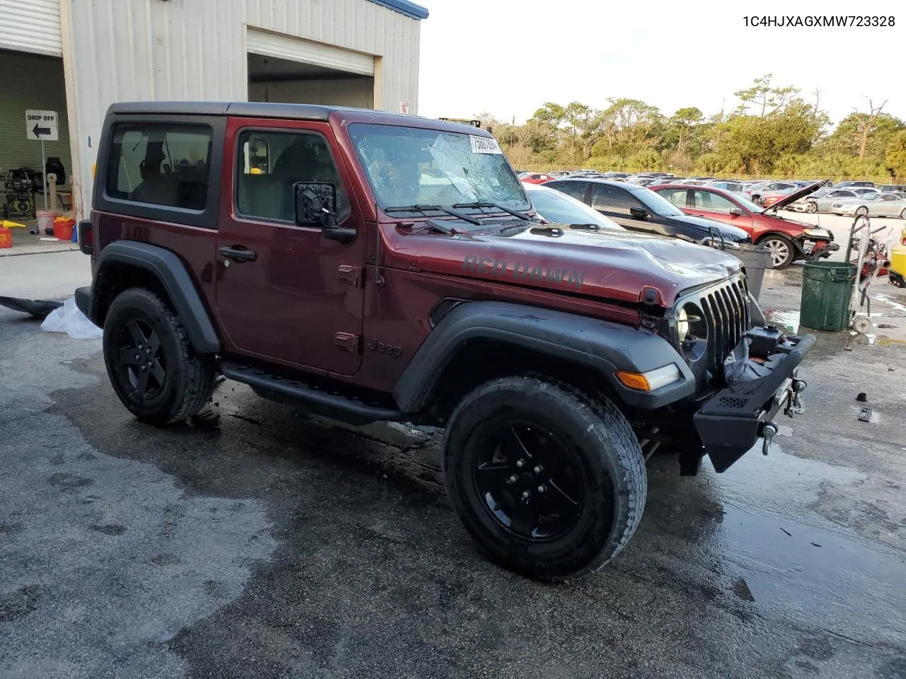 2021 Jeep Wrangler Sport VIN: 1C4HJXAGXMW723328 Lot: 75887894