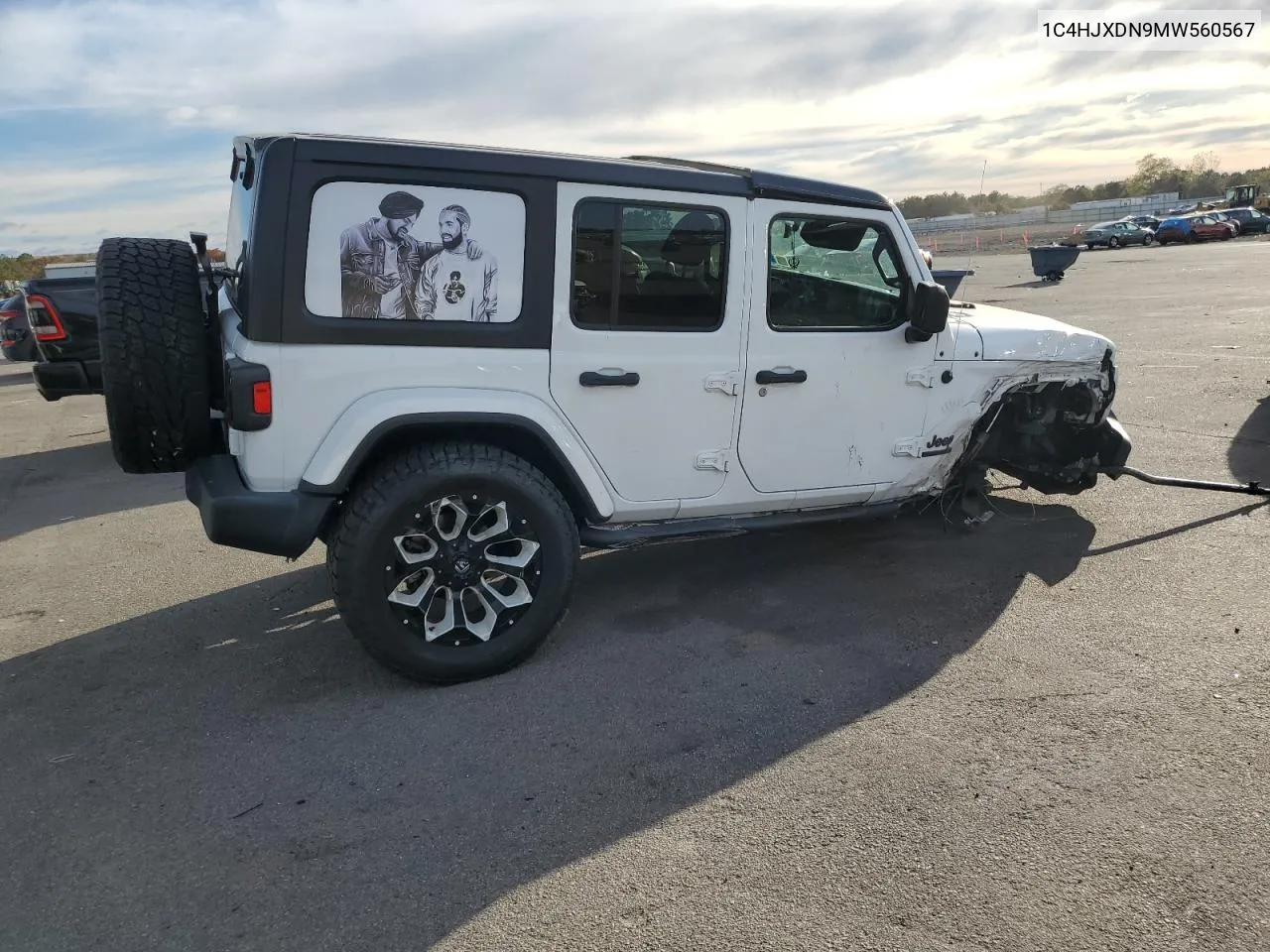 2021 Jeep Wrangler Unlimited Sport VIN: 1C4HJXDN9MW560567 Lot: 75986144