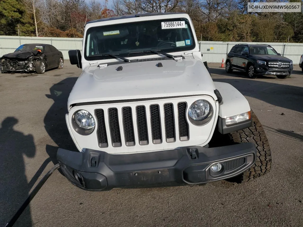 2021 Jeep Wrangler Unlimited Sport VIN: 1C4HJXDN9MW560567 Lot: 75986144