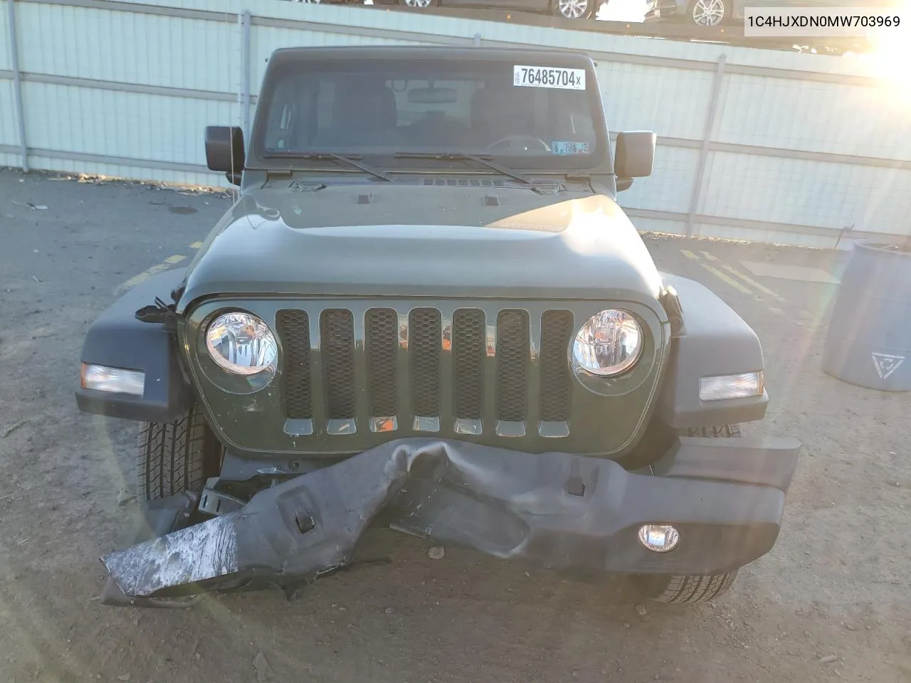 2021 Jeep Wrangler Unlimited Sport VIN: 1C4HJXDN0MW703969 Lot: 76485704