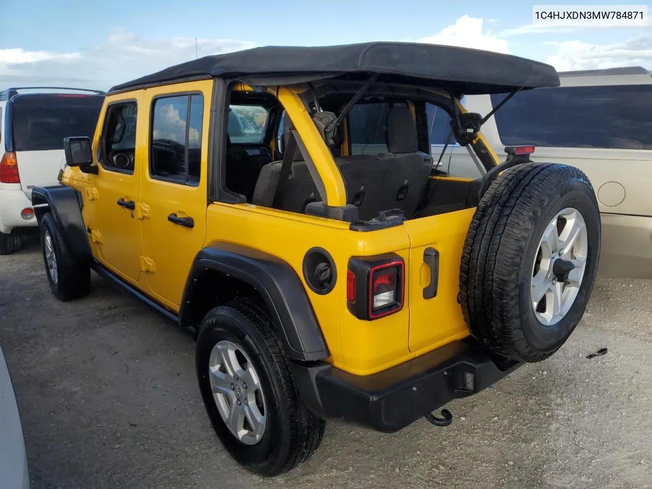 1C4HJXDN3MW784871 2021 Jeep Wrangler Unlimited Sport