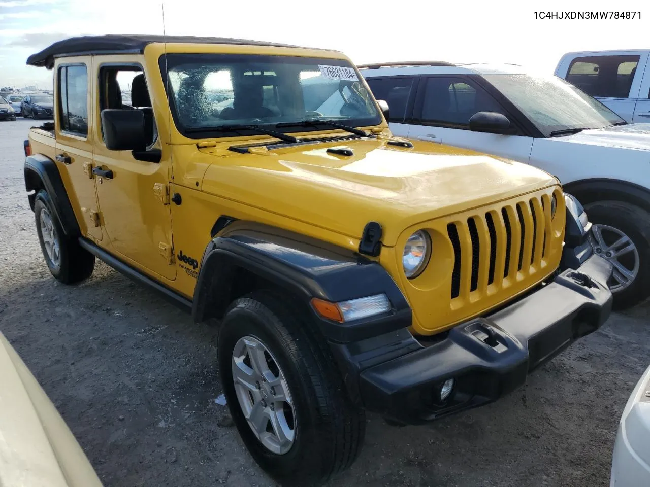 1C4HJXDN3MW784871 2021 Jeep Wrangler Unlimited Sport