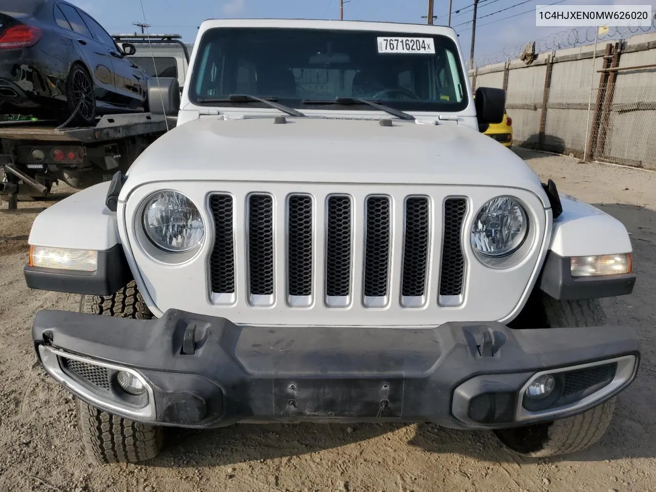 2021 Jeep Wrangler Unlimited Sahara VIN: 1C4HJXEN0MW626020 Lot: 76716204