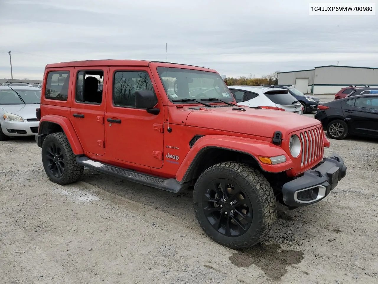 2021 Jeep Wrangler Unlimited Sahara 4Xe VIN: 1C4JJXP69MW700980 Lot: 77740894