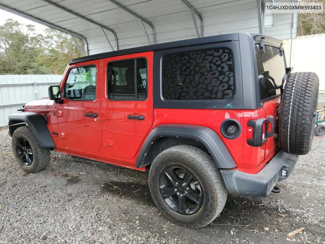 2021 Jeep Wrangler Unlimited Sport VIN: 1C4HJXDGXMW593403 Lot: 77741974