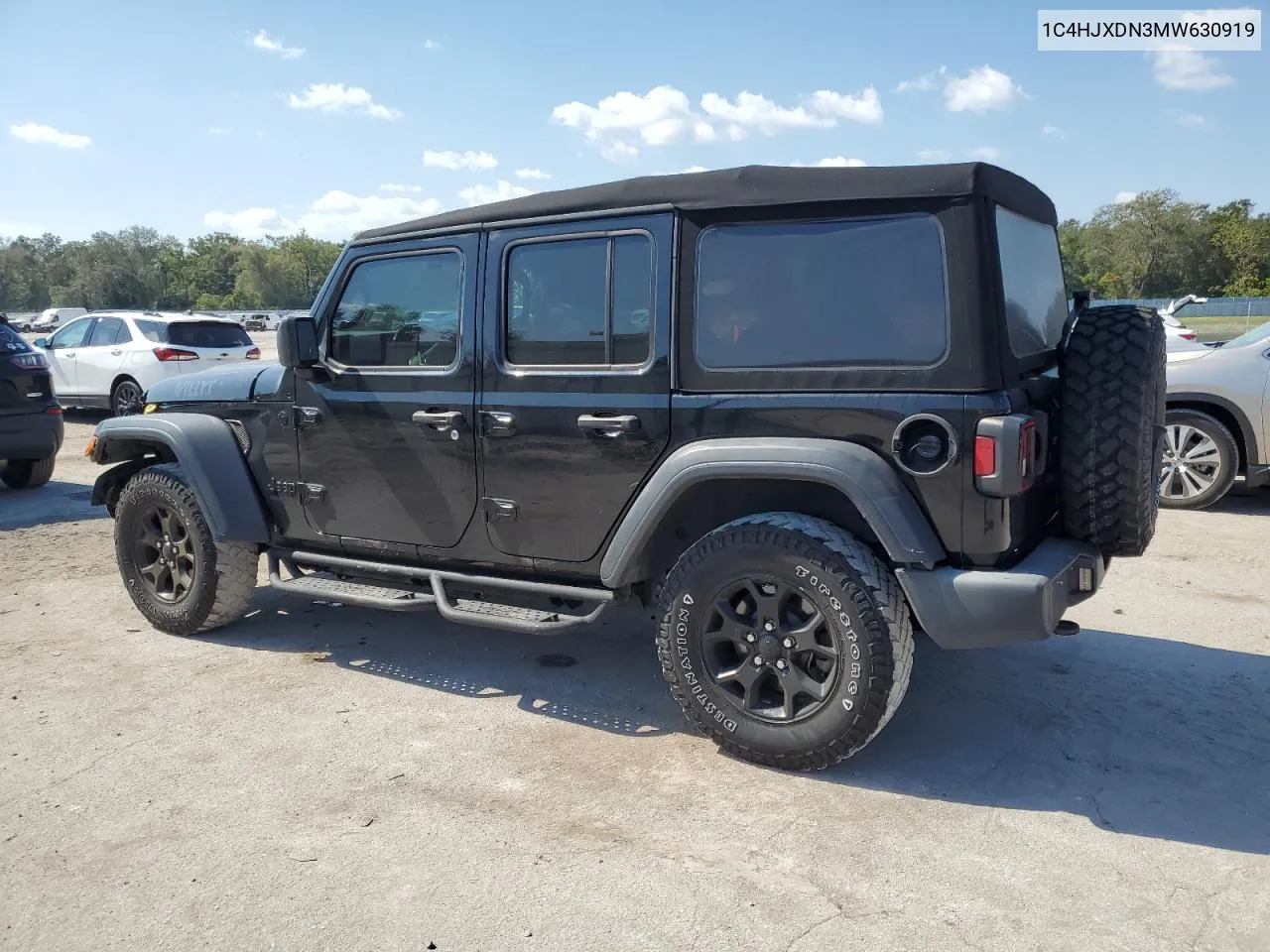 2021 Jeep Wrangler Unlimited Sport VIN: 1C4HJXDN3MW630919 Lot: 78009514