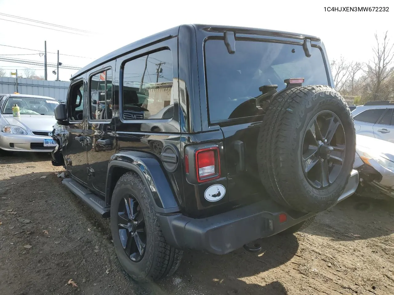 2021 Jeep Wrangler Unlimited Sahara VIN: 1C4HJXEN3MW672232 Lot: 78306274