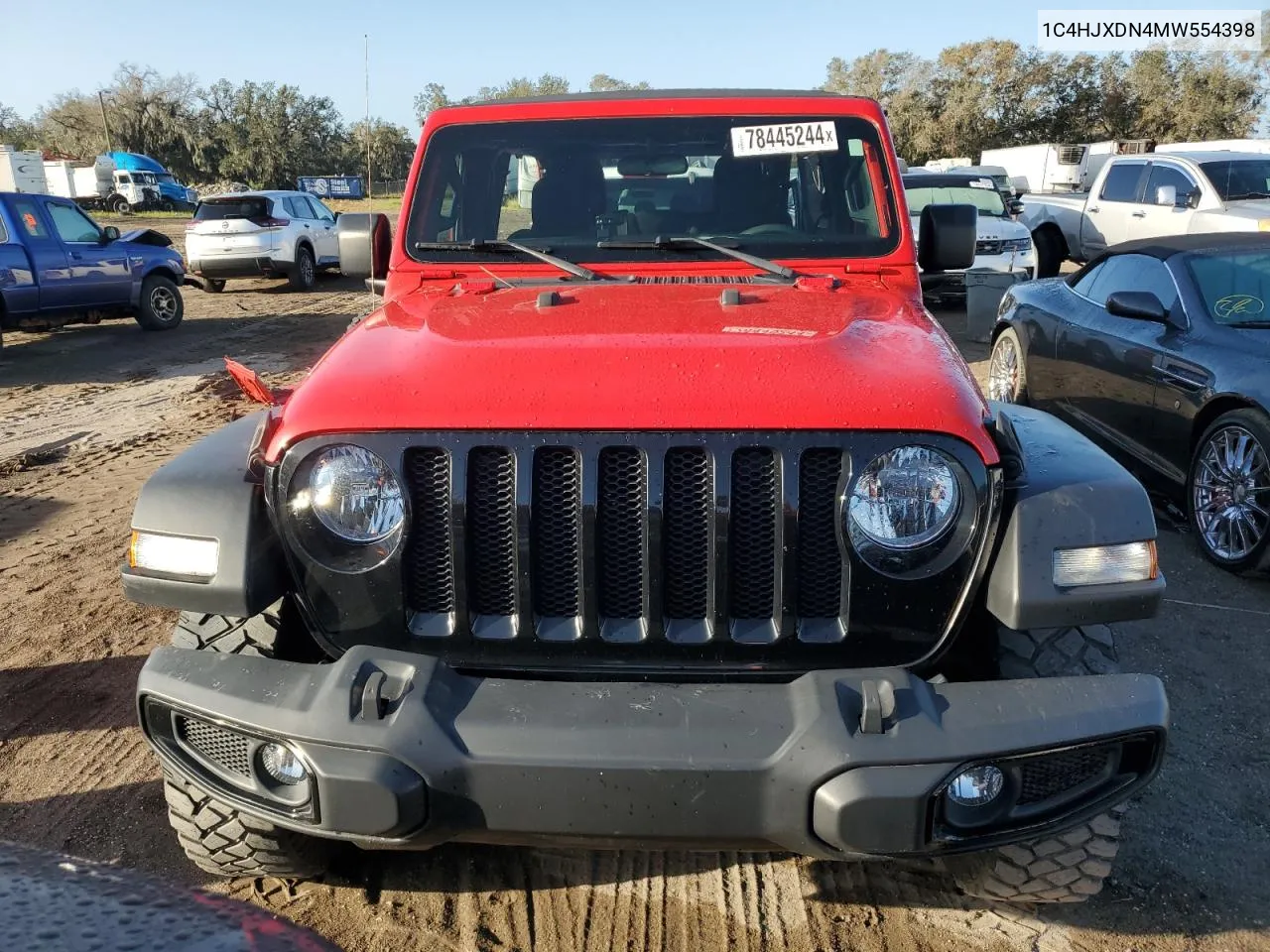 2021 Jeep Wrangler Unlimited Sport VIN: 1C4HJXDN4MW554398 Lot: 78445244