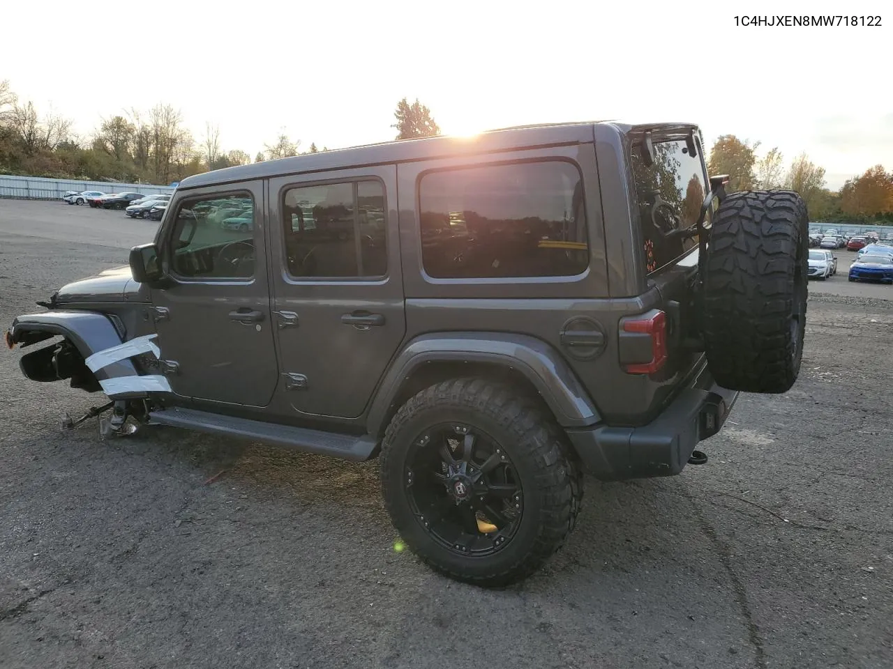 2021 Jeep Wrangler Unlimited Sahara VIN: 1C4HJXEN8MW718122 Lot: 79565714