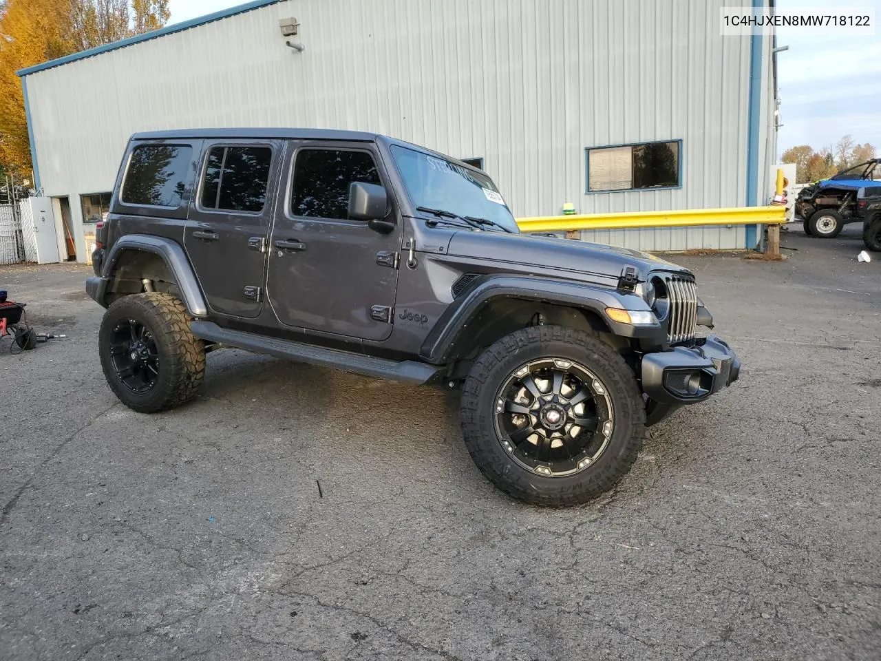 2021 Jeep Wrangler Unlimited Sahara VIN: 1C4HJXEN8MW718122 Lot: 79565714