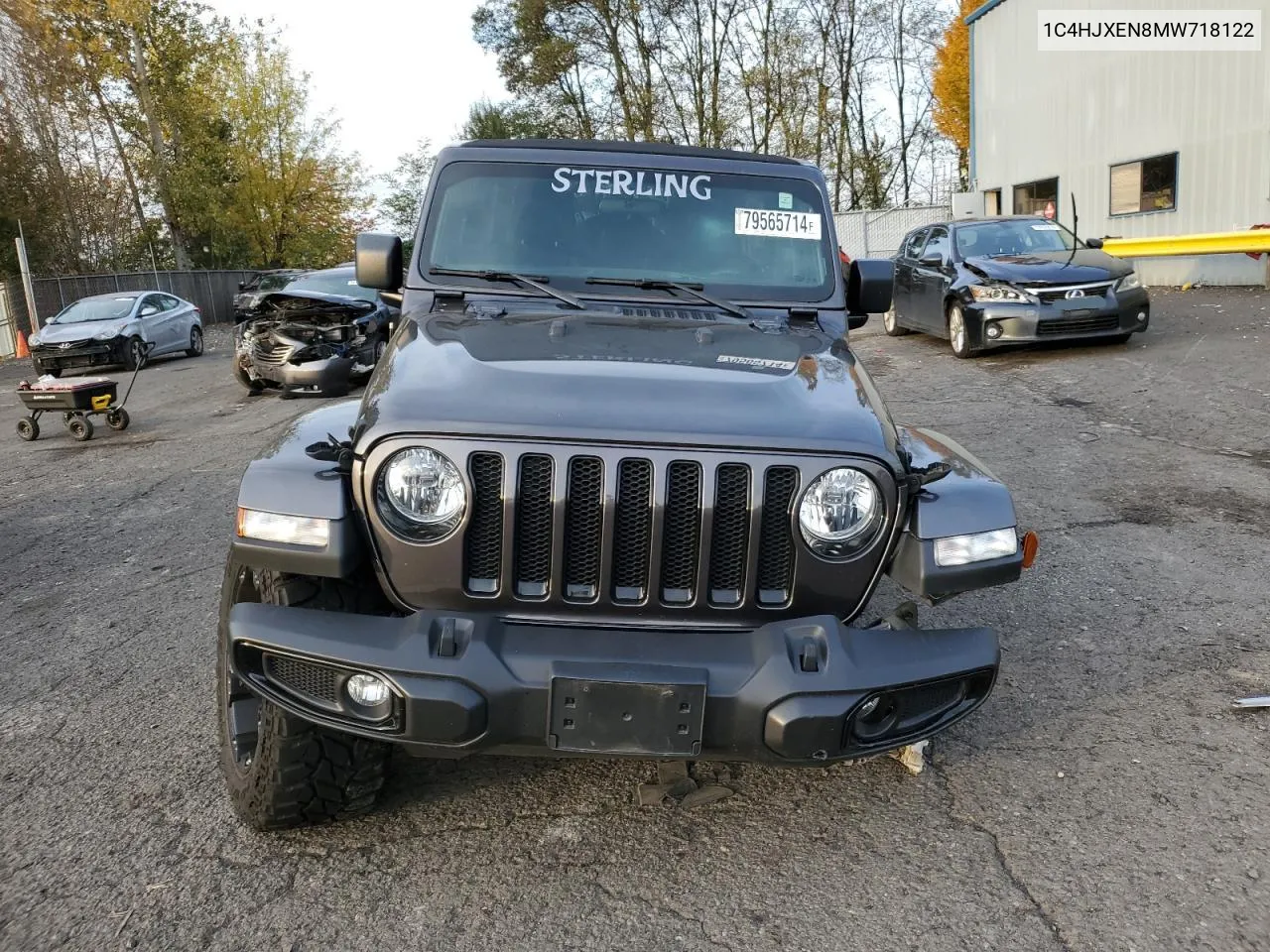 2021 Jeep Wrangler Unlimited Sahara VIN: 1C4HJXEN8MW718122 Lot: 79565714