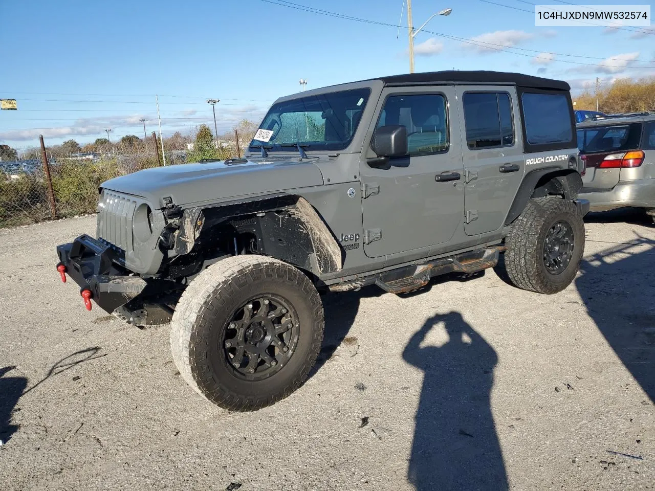 2021 Jeep Wrangler Unlimited Sport VIN: 1C4HJXDN9MW532574 Lot: 79614254