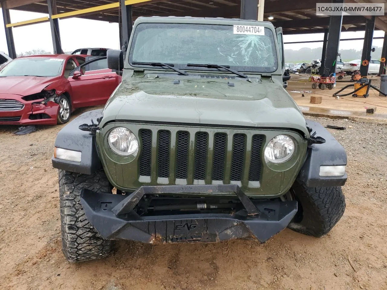 2021 Jeep Wrangler Sport VIN: 1C4GJXAG4MW748477 Lot: 80044704