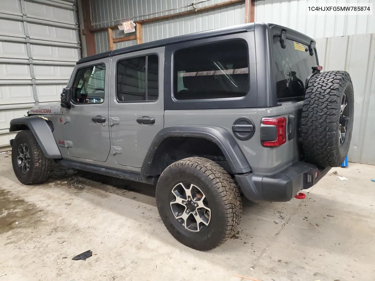 2021 Jeep Wrangler Unlimited Rubicon VIN: 1C4HJXFG5MW785874 Lot: 80270094