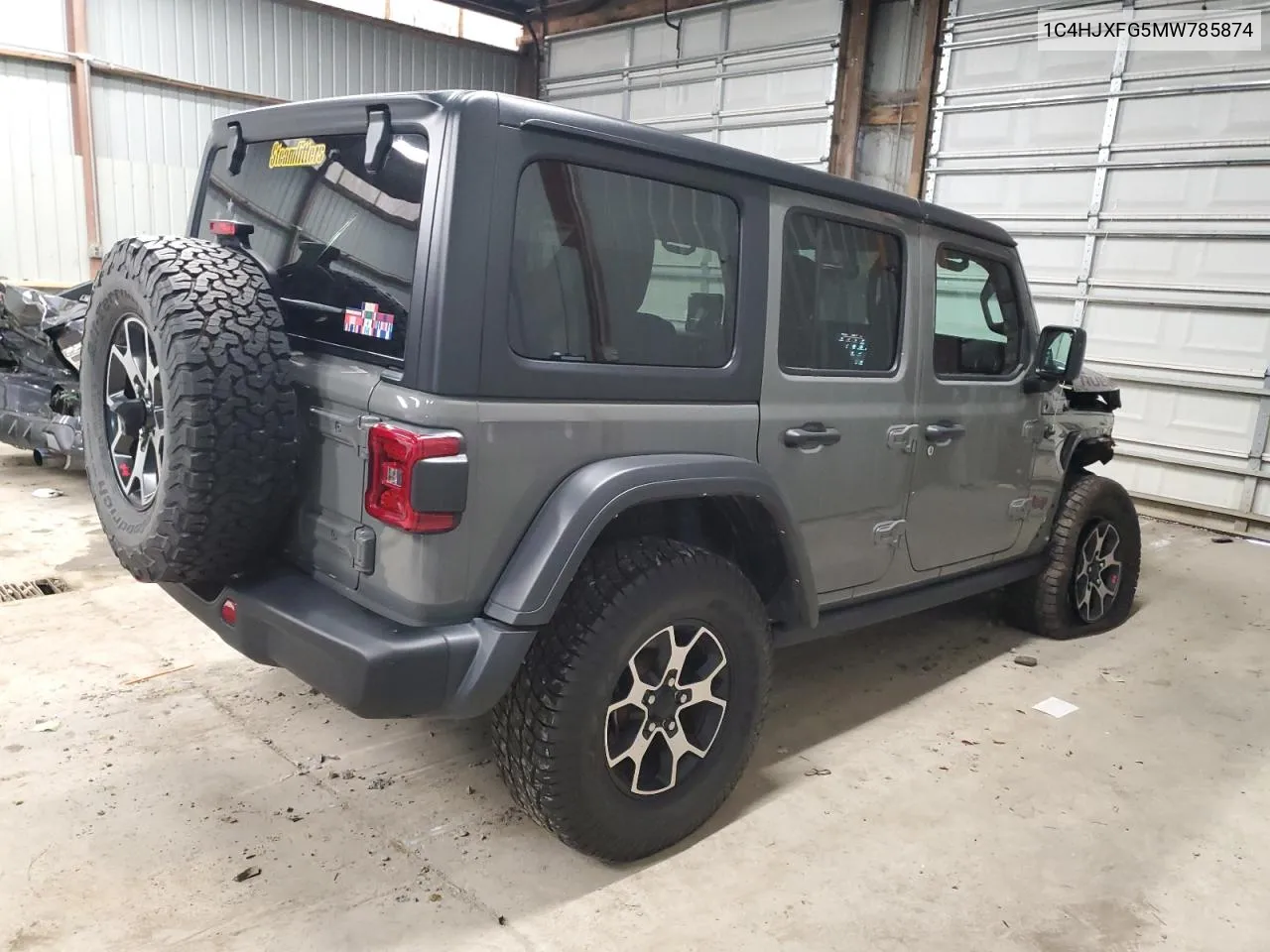 2021 Jeep Wrangler Unlimited Rubicon VIN: 1C4HJXFG5MW785874 Lot: 80270094