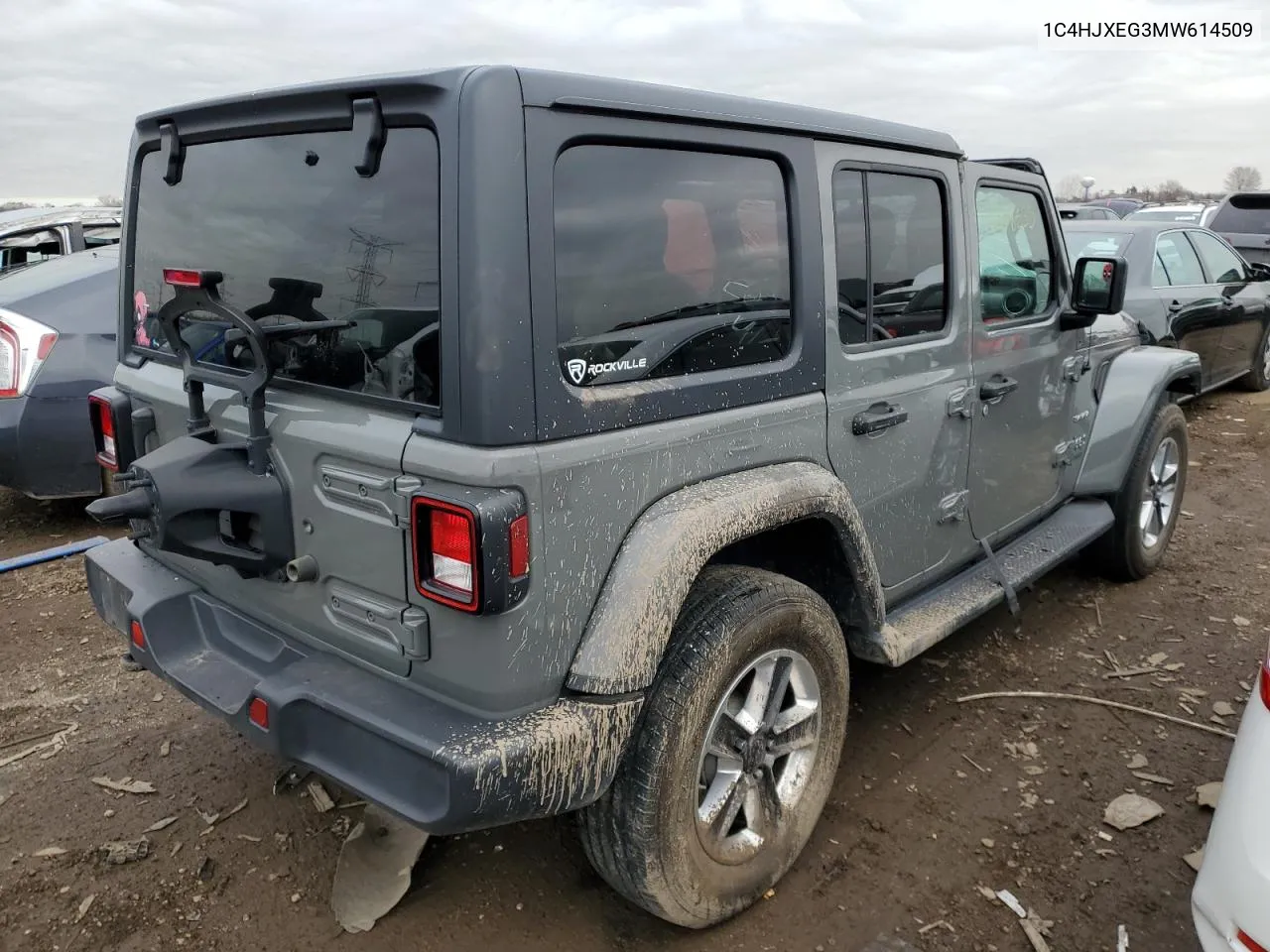 2021 Jeep Wrangler Unlimited Sahara VIN: 1C4HJXEG3MW614509 Lot: 80878533