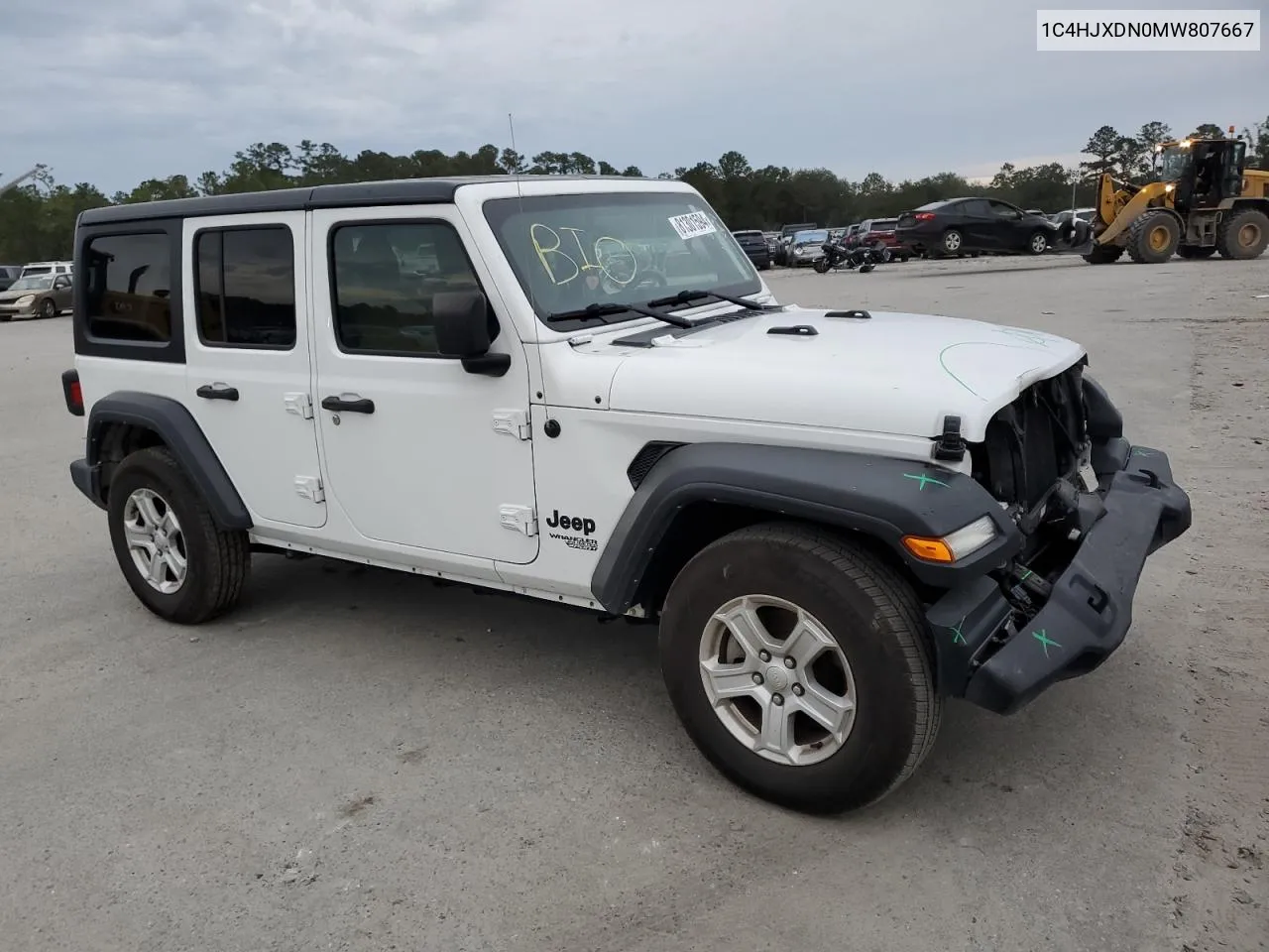 2021 Jeep Wrangler Unlimited Sport VIN: 1C4HJXDN0MW807667 Lot: 81301594