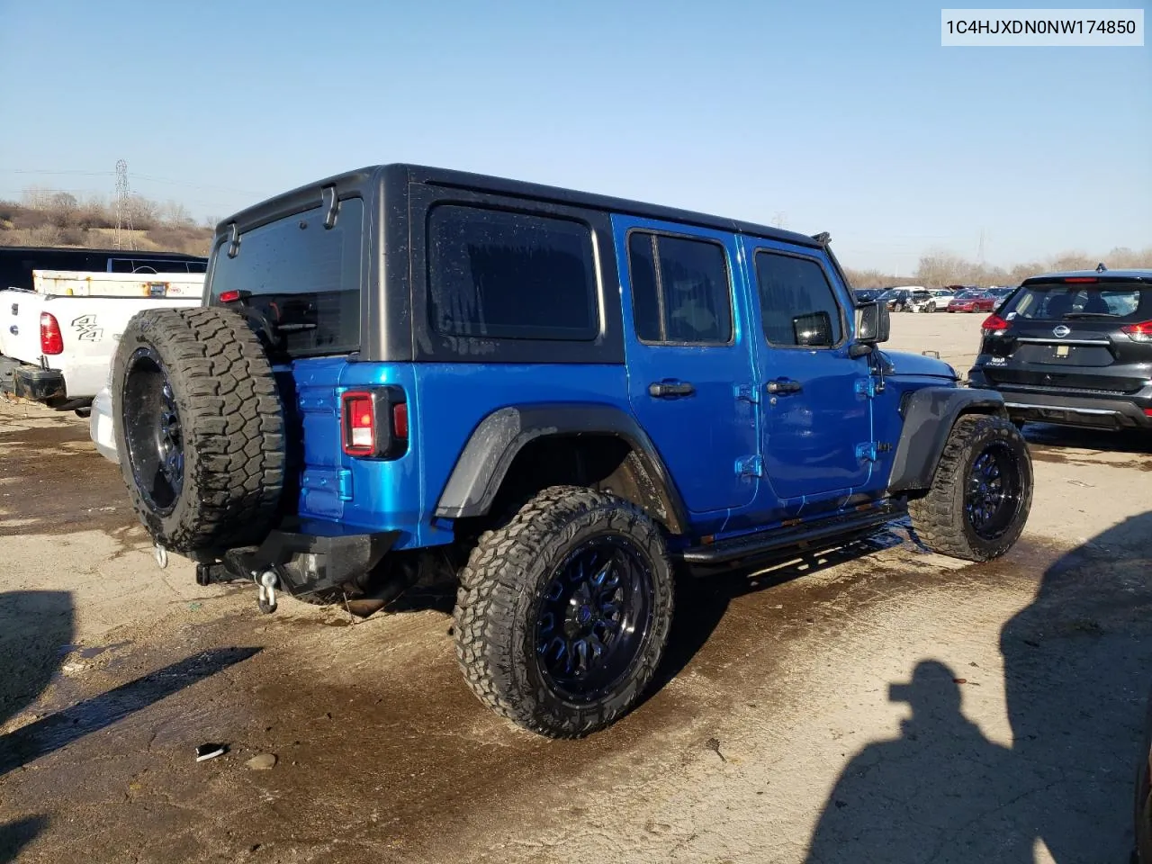 2022 Jeep Wrangler Unlimited Sport VIN: 1C4HJXDN0NW174850 Lot: 47143034