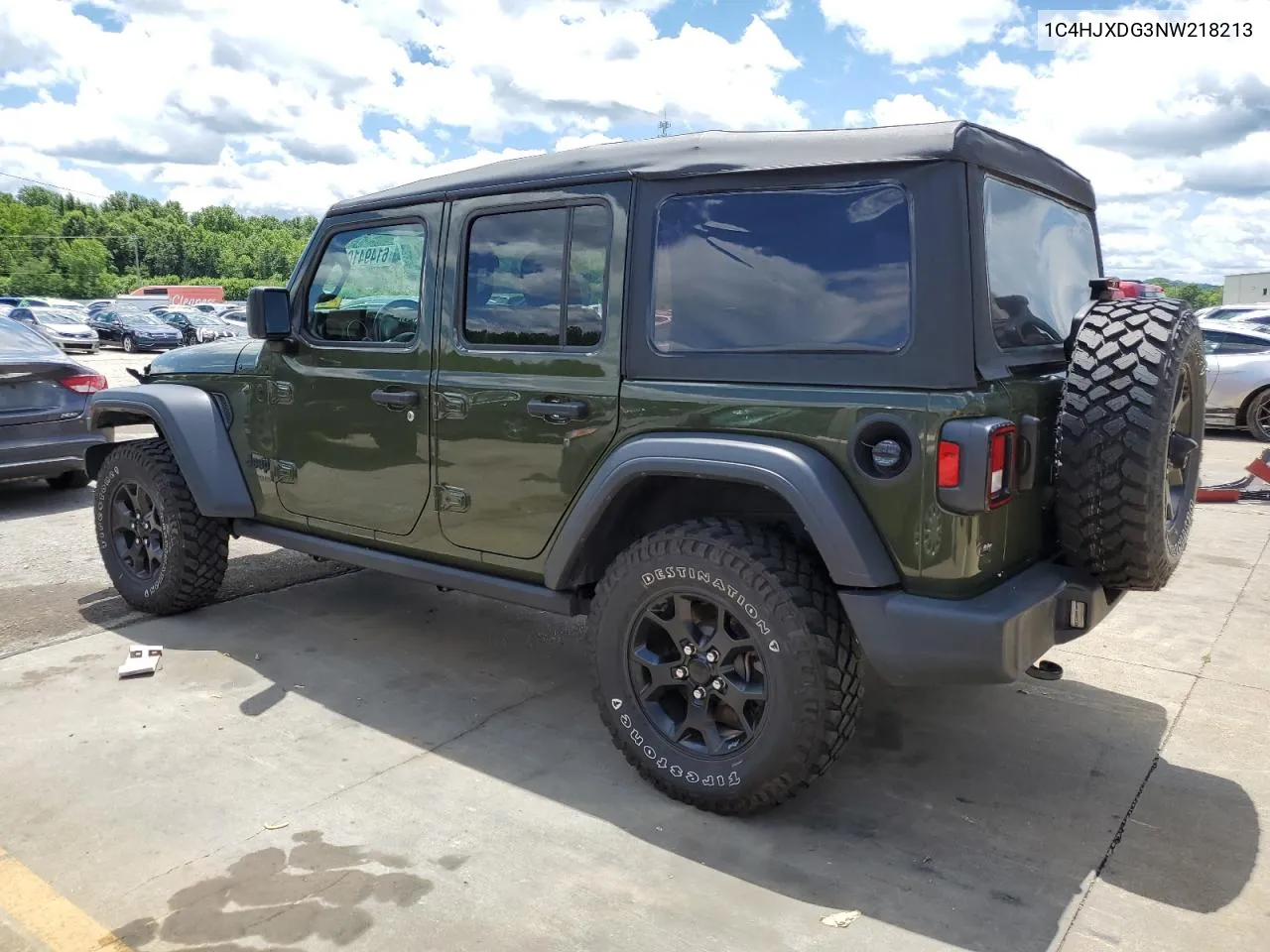 2022 Jeep Wrangler Unlimited Sport VIN: 1C4HJXDG3NW218213 Lot: 61494104