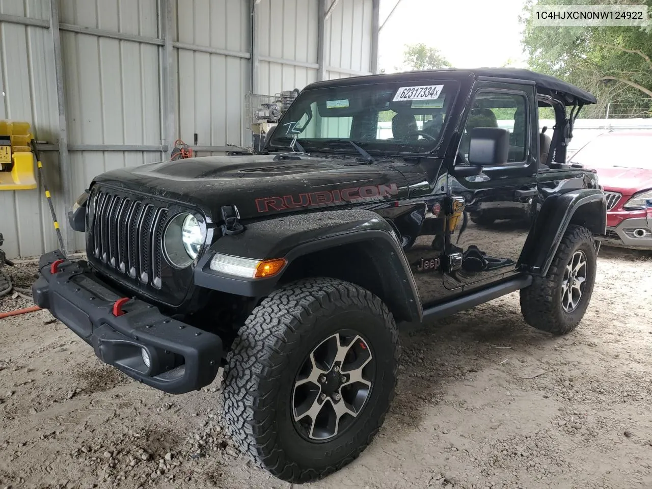 2022 Jeep Wrangler Rubicon VIN: 1C4HJXCN0NW124922 Lot: 62317334