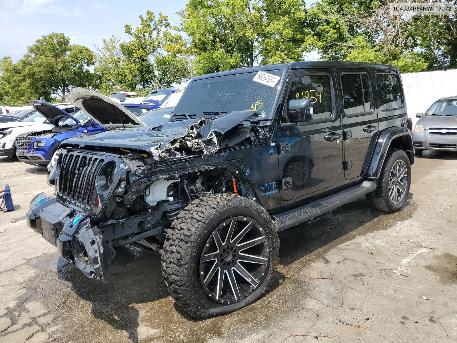 2022 Jeep Wrangler Unlimited Sahara 4Xe VIN: 1C4JJXP64NW117072 Lot: 64264594