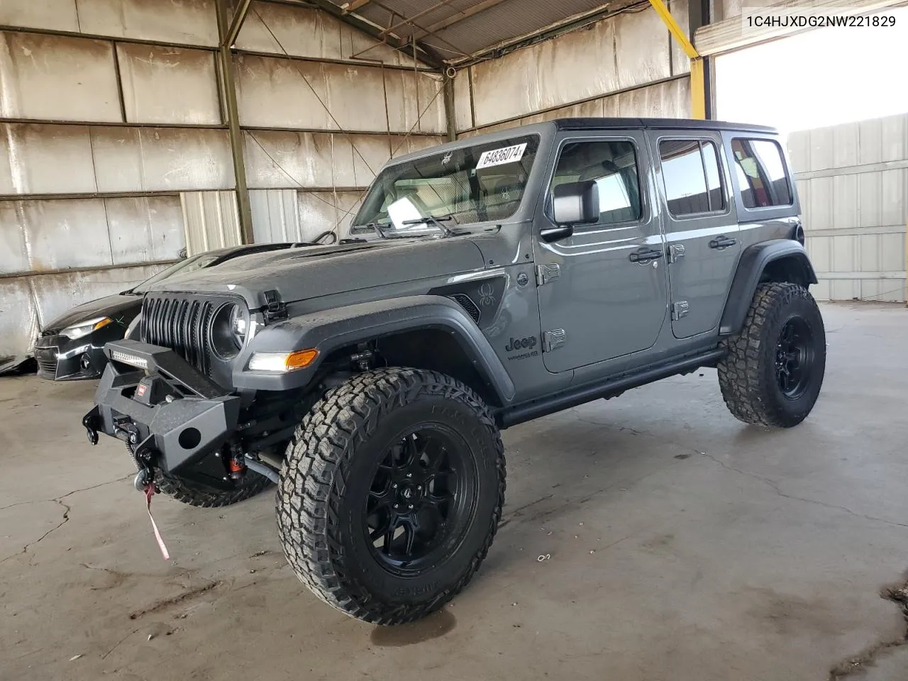 2022 Jeep Wrangler Unlimited Sport VIN: 1C4HJXDG2NW221829 Lot: 64836074