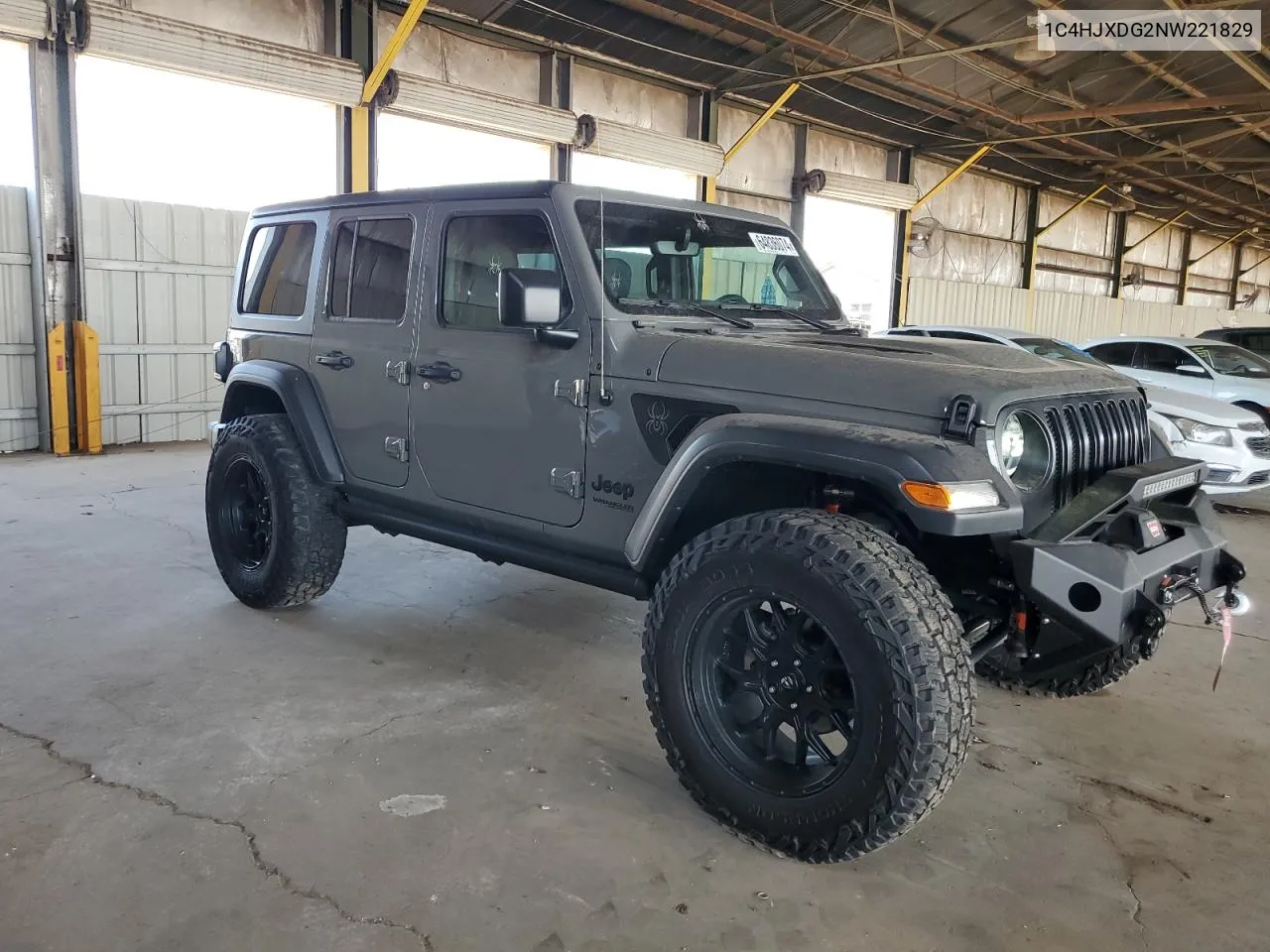 2022 Jeep Wrangler Unlimited Sport VIN: 1C4HJXDG2NW221829 Lot: 64836074